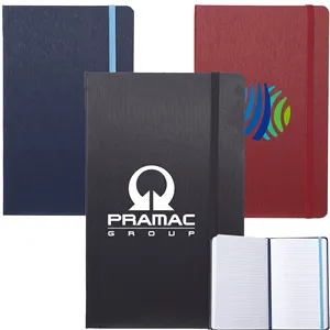 Custom Logo Hardcover Journals w/ Matching Color Elastic Band
