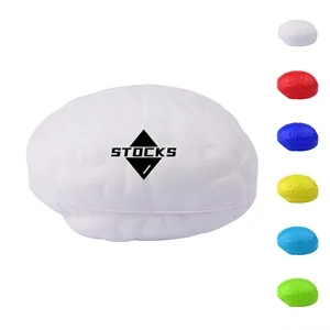 Custom Logo 2.75" Custom PU Brain Stress Ball  Relief Toys