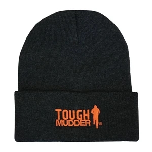 Custom Logo Roll Cuff Beanie with Direct Embroidery