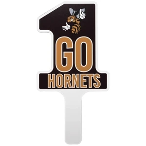 Rally Sign PVC 3mm Stock Shape 48 sq. in. - White