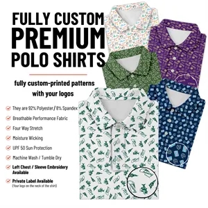 Custom Logo Fully Custom Premium Polo Shirts