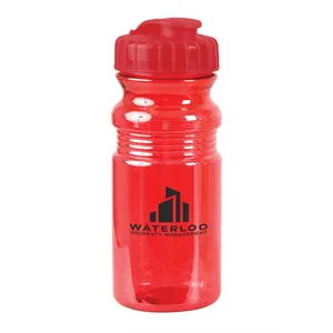 Custom Logo USA Made 20 oz Translucent Sport Water Bottle With Snap Cap