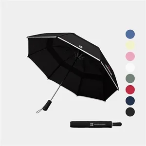 Custom Logo Weatherman® 100% Recycled 50 inch arc UPF 50+ Trek Umbrella