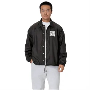 Custom Logo Nylon Raglan Coaches Unisex Jacket