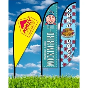 Zoom 3 10ft Single Sided Flags w/ Stand