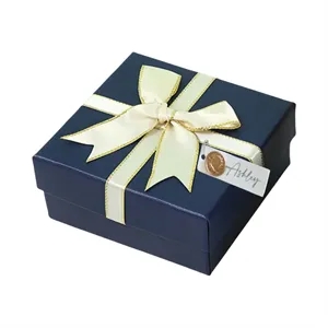 Customized Ribbon Gift Box - 3" x 3"
