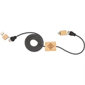 FSC® 100% Bamboo 5-in-1 100W Laptop Charging Cable