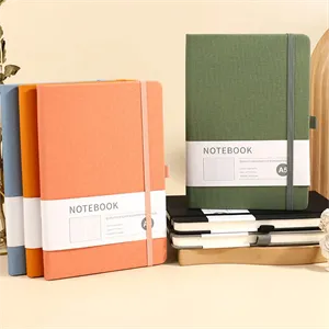 Custom Logo A5 Hardcover Notebook Graph Grid Journal