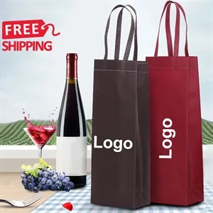 Reusable Non Woven Wine Gift Bags Custom Logo Bulk