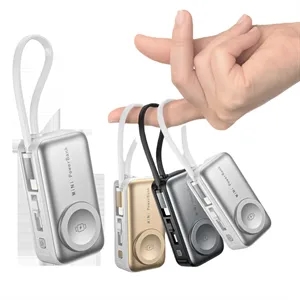 Custom Logo 3 in 1 Power Bank with Charging Cable