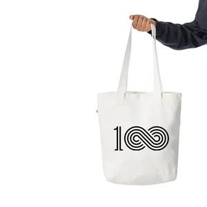 Custom Logo Natural Bull Denim Tote Bag