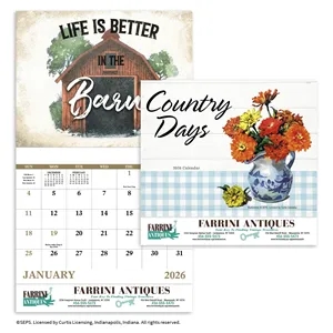 Good Value™ Country Days - Stapled Calendar