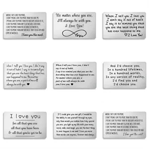 Custom Engraved Stainless Steel Wallet Card Gift
