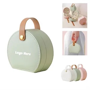 Half-Round Portable Jewelry Box