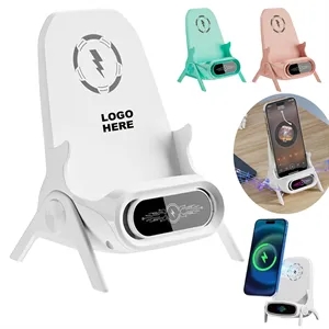 Custom Logo Promotional Creative Chair-Shaped Wireless Charger Stand