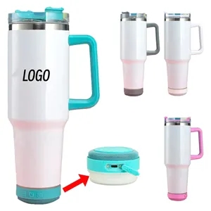 Custom Logo 40 Oz Sublimation Tumbler With Handle