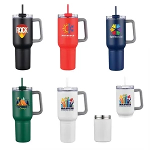 Bernard Two-in-One 21 oz Stainless Steel Travel Mug and Beve