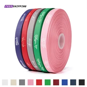 5/8" Double Faced Satin Ribbon 100 Yard Custom Print