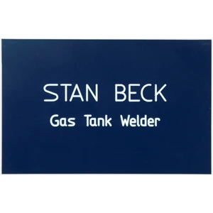 Custom Logo Text Only Engraved Badge