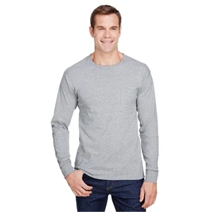 Hanes Adult Workwear Long-Sleeve Pocket T-Shirt