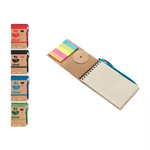 Jot & Go 3.75 x 5.75 Cardboard Spiral Journal with Pen