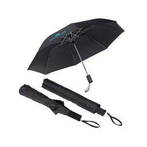 Custom Logo 44" Arc Vented Auto Open Folding Umbrella