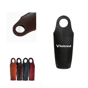 Premium Leather Wine Bottle Gift Tote Bag