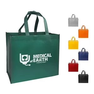 Custom Logo 13.78" Custom Reusable Non Woven Tote Bag With Handles
