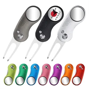 Custom Logo All Metal Foldable Divot Repair Tool