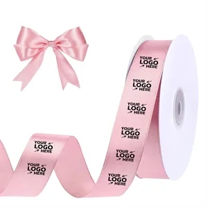 1" x Continuous 25 Yards Pink Satin Ribbon