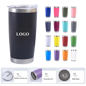 20oz Stainless Steel Tumbler Bulk with Lid