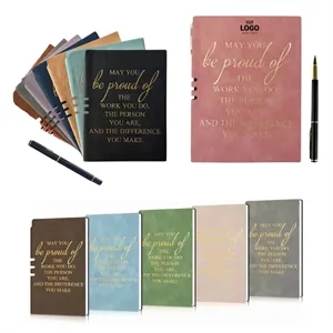 Custom Logo Motivational Notebook with Pen