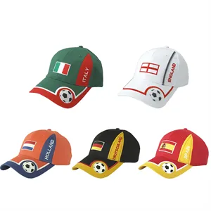 Custom Logo World Cup Soccer Cap Custom Embroidery Baseball Hat