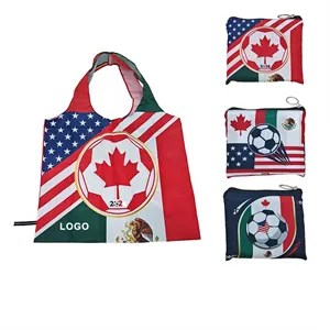 Custom Logo World Cup Tote Bag Custom Soccer Fan Bag