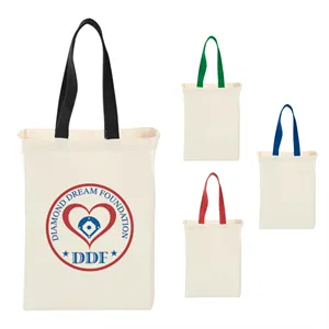 Custom Logo Nebraska 5oz Cotton Canvas Grocery Tote