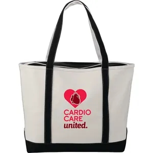 Baltic 24oz Cotton Canvas Tall Zippered Tote