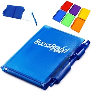 Custom Logo Compact Mini Notebook with Integrated Pen
