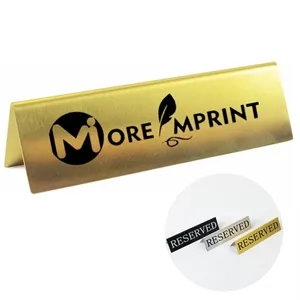 Metal Table Top Reserved Sign Double Side Tent
