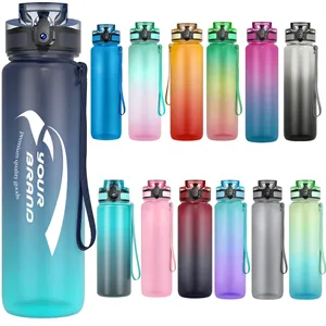 Custom Logo 32OZ Gradient Wide Mouth BPA Free Water Bottle