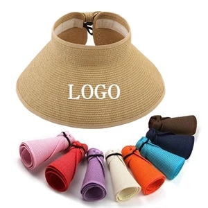 Foldable Roll Up Beach Straw Hat