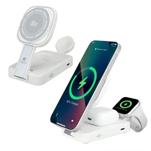 Custom Logo 4-in-1 Magnetic Wireless Charging Station