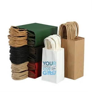 Multi-Size Colored Kraft Paper Shopping Bag