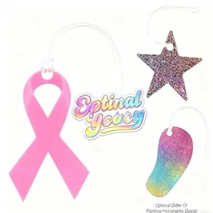 Acrylic Bag Tag - Custom Shapes 6"