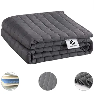 Custom Logo Camping home portable sleep breathable weighted blanket