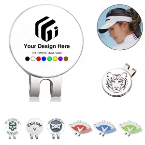 Custom Logo Customizable funny gifts  magnetic golf ball marker hat clip