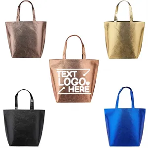 New Castle Non-Woven Metallic Tote Bags