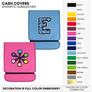 Leather Cash Cover With Your Logo Embroidered