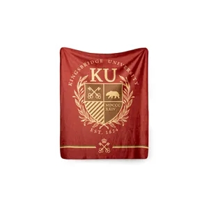 Custom Logo Full-Color Sherpa Throws