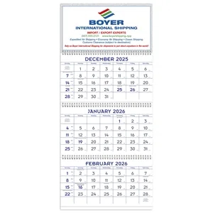 Triumph® Calendars Blue & Grey Commercial Planner