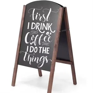 Wood Double Sided A Frame Chalkboard Sign